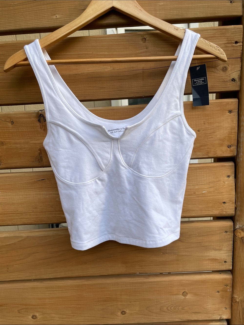 NWT Abercrombie & Fitch Soft A&F Tank Top – White – Size Small
